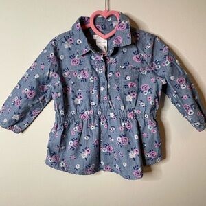 2 for $10 Carter's Floral Denim Jacket